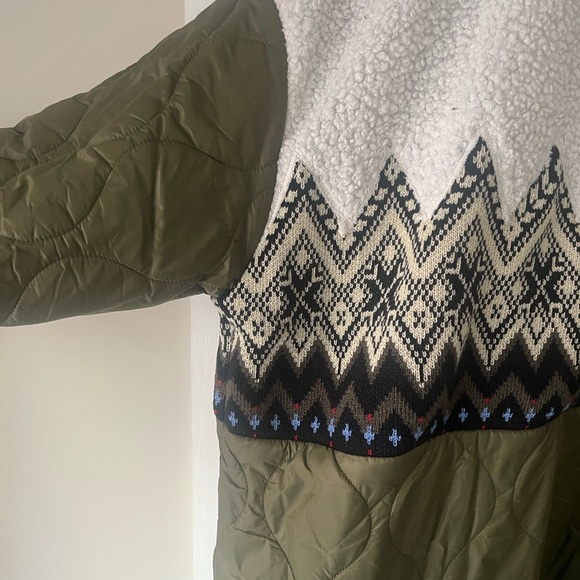 Quilted Nylon and Sherpa Jacket - Picture 8 of 15